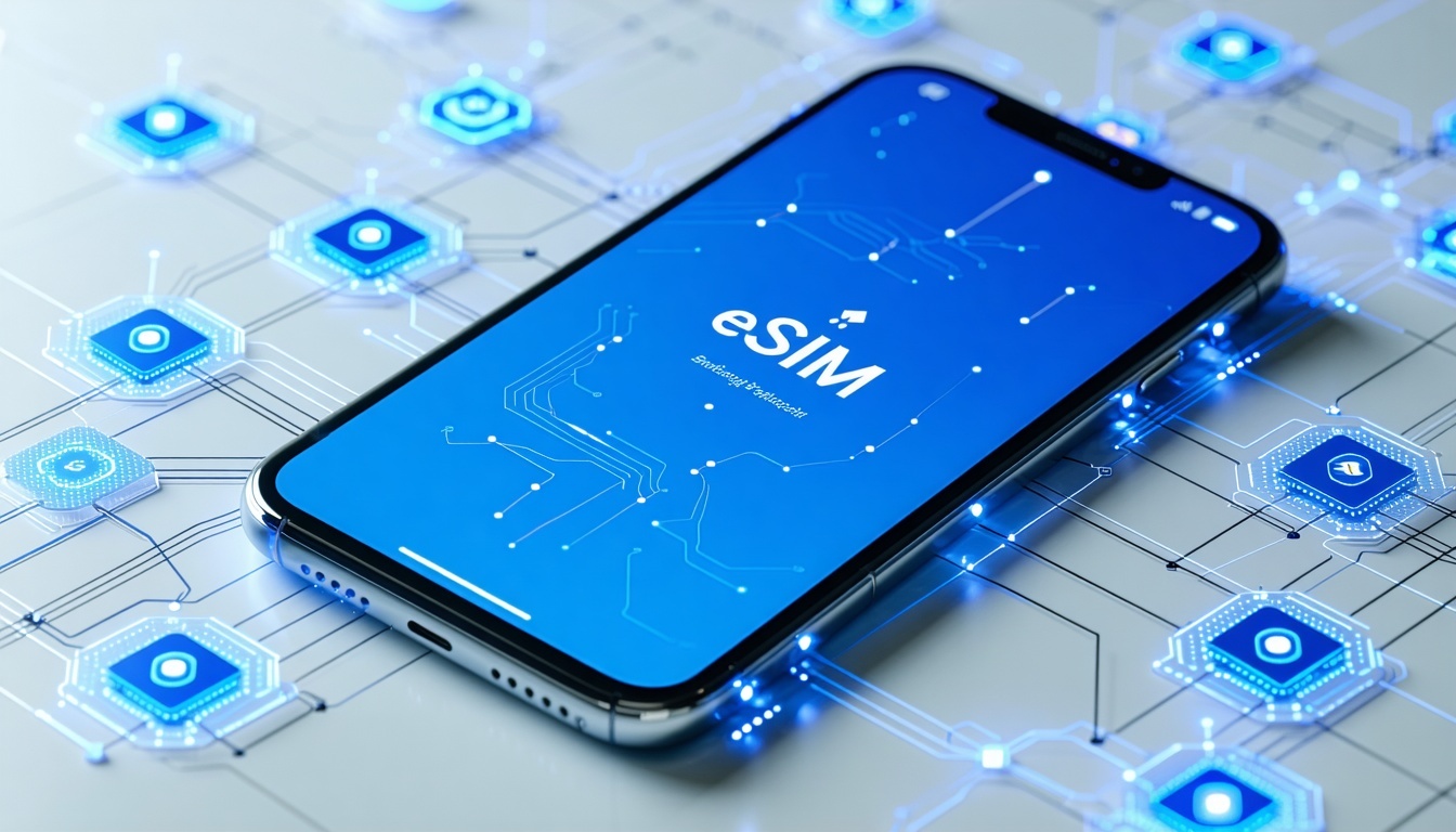 an eSIM-supported smartphone